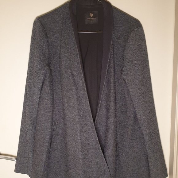 David Lawrence Gray Cape Jacket Front 